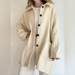 Boyne Valley Weavers Handcrafted Irish Knit Merino Wool Jacket